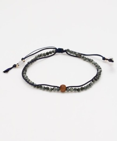 【岩座】紺紐白虎目4mmアンクレット