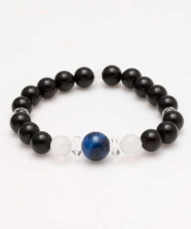 【岩座】艶やか　ラピスタイガーアイブレスレット