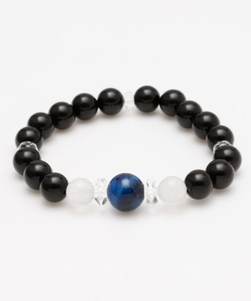 【岩座】艶やか　ラピスタイガーアイブレスレット