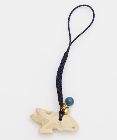 【岩座】柘 干支根付け ストラップ