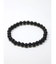【岩座】フロスティブラックオニキス６ｍｍブレスレット