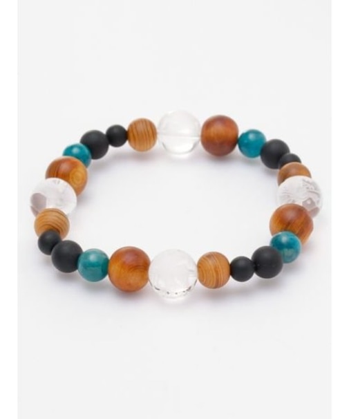 【岩座】屋久杉四神ブレスレット　アパタイト