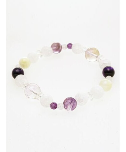 【岩座】雲雨 アメジストブレスレット