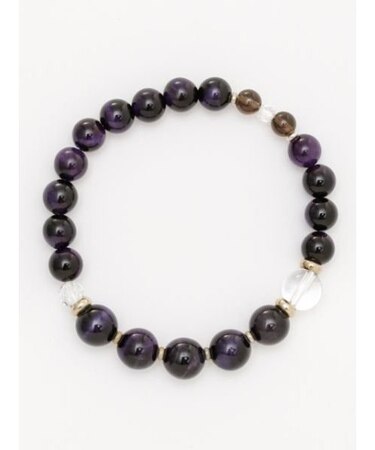 【岩座】粋人 10mmパープルタイガーアイブレスレット