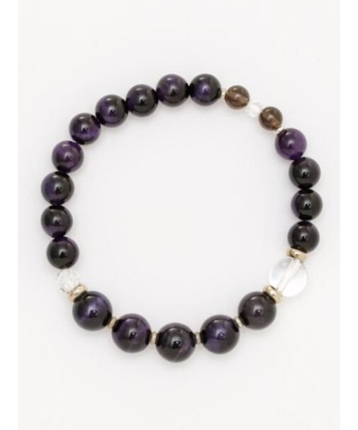 【岩座】粋人 10mmパープルタイガーアイブレスレット