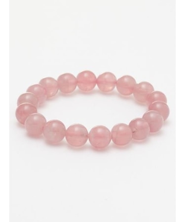 【岩座】マダガスカルローズクォーツ　１０ｍｍブレスレット