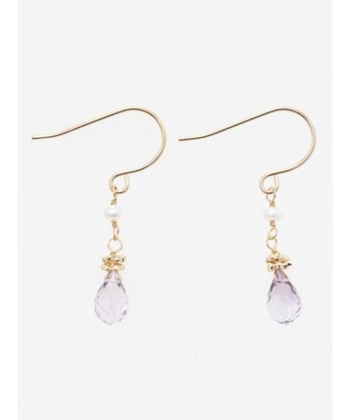 【岩座】真珠雫石ピアス