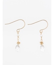 【岩座】真珠雫石ピアス