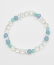 【岩座】日暈(にちうん)アクアマリン　ブレスレット