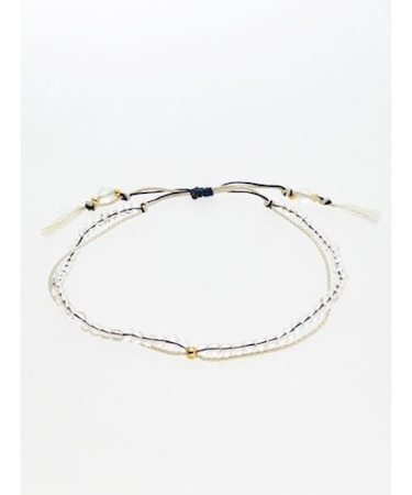 【岩座】【四月 卯月】産石絹紐アンクレット