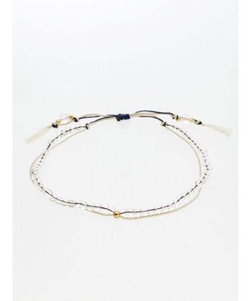 【岩座】【四月 卯月】産石絹紐アンクレット