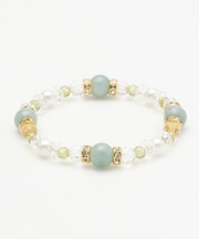 【岩座】光輝清淡ジェイドブレスレット