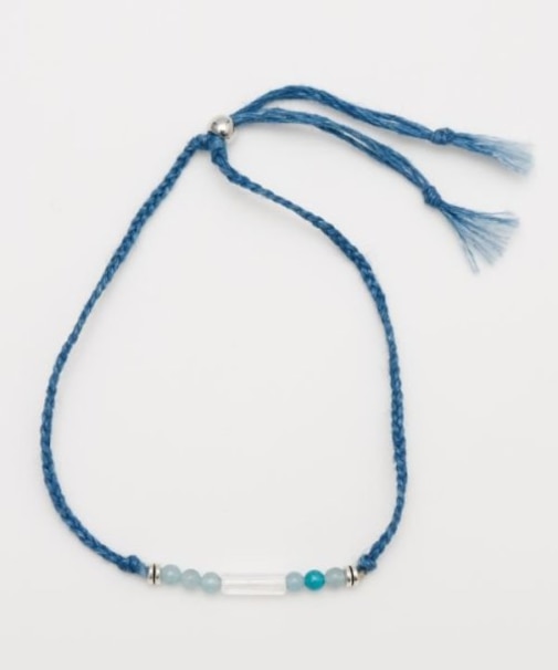 【岩座】藍願足飾り４mm【アクアマリン】