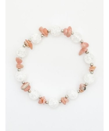 【岩座】【七月 文月】産石×さざれ石ブレスレット