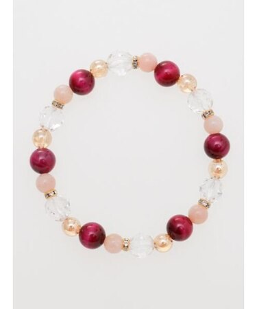 【岩座】ローズタイガーアイ錦上添花ブレスレット