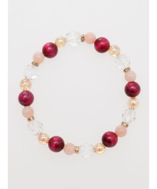 【岩座】ローズタイガーアイ錦上添花ブレスレット