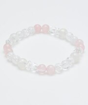 【岩座】楚々(そそ)ローズクォーツ　ブレスレット