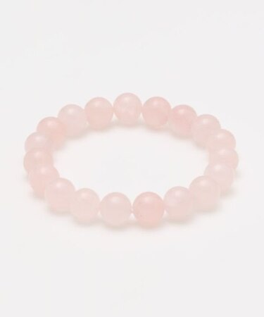 【岩座】１０ｍｍ　ローズクォーツブレスレット