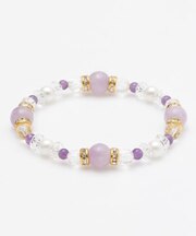 【岩座】光輝清淡ミルキーアメジストブレスレット