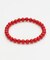 【岩座】レッドコーラルブレスレット　【６ｍｍ】