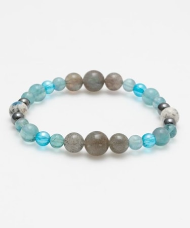 【岩座】鼓舞(こぶ)ブルーフローライト ブレスレット