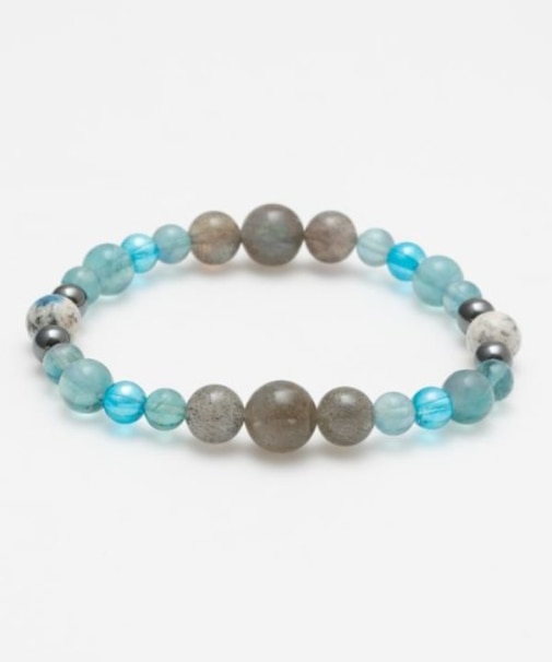 【岩座】鼓舞(こぶ)ブルーフローライト ブレスレット