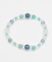 【岩座】水鞠(みずまり)ブルーフローライト　ブレスレット