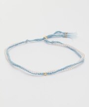 【岩座】本藍紐アンクレット 浅葱