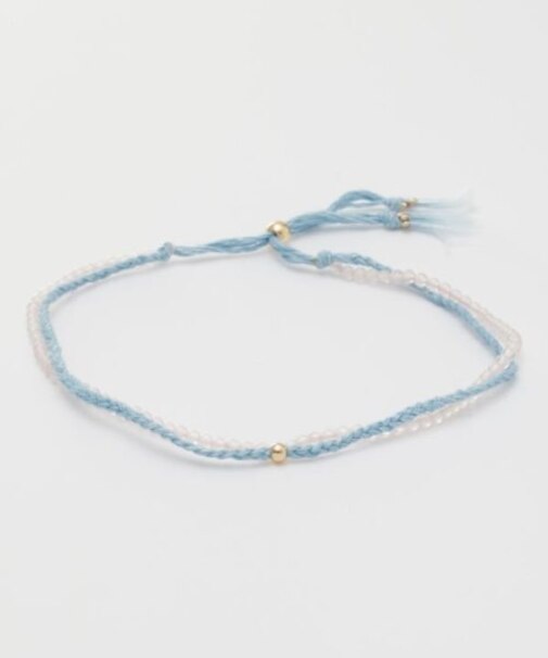 【岩座】本藍紐アンクレット 浅葱