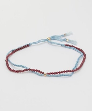 【岩座】本藍紐アンクレット 浅葱