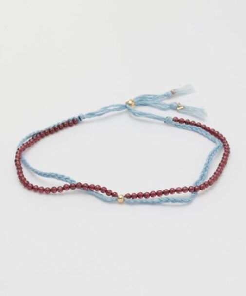 【岩座】本藍紐アンクレット 浅葱