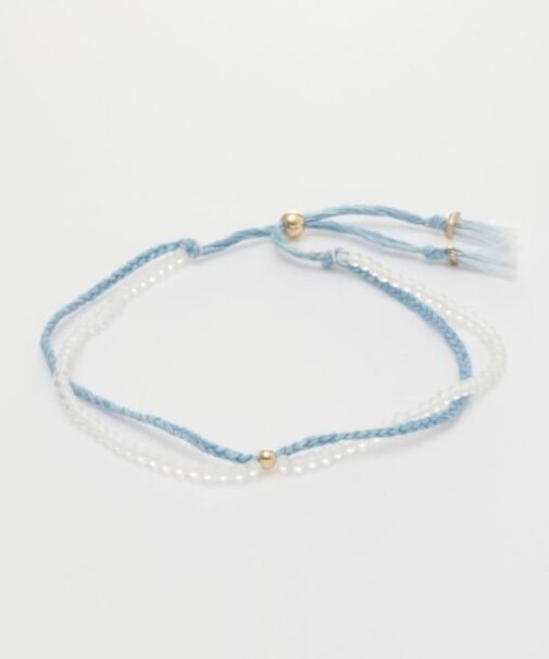 【岩座】本藍紐アンクレット 浅葱