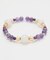 【岩座】日和　三点ラベンダーアメジストブレスレット
