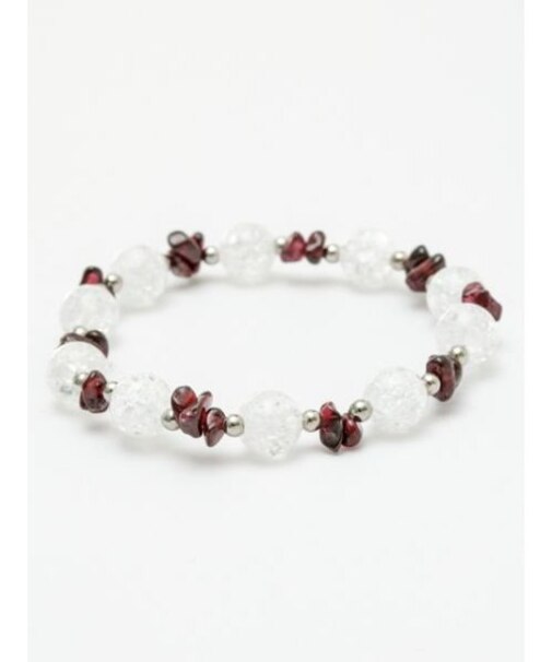 【岩座】【一月 睦月】産石×さざれ石ブレスレット