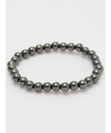 【岩座】６ｍｍ磁気ヘマタイトブレスレット