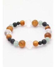 【岩座】屋久杉四神ブレスレット　ジェイド