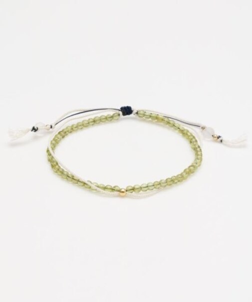 【岩座】【八月 葉月】産石絹紐アンクレット