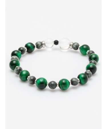 【岩座】心利　8mmグリーンタイガーアイブレスレット