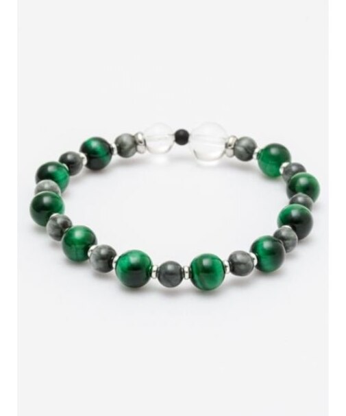 【岩座】心利　8mmグリーンタイガーアイブレスレット