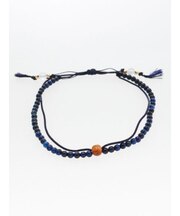 【岩座】紺紐瑠璃虎目4mmアンクレット