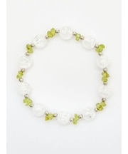 【岩座】【八月 葉月】産石×さざれ石ブレスレット