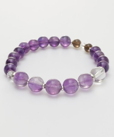 【岩座】瀟洒　１０mmアメジストブレスレット