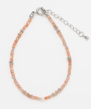 【岩座】角石真珠ブレスレット[サンストーン]