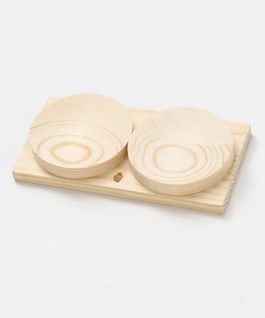 【岩座】木製二対台座