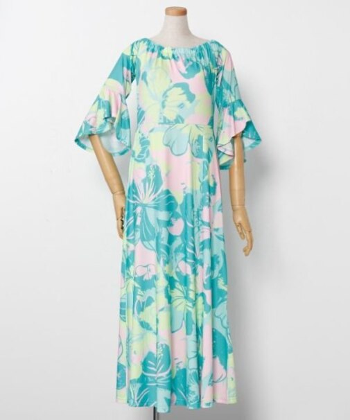 【マウナロア】プアアロアロベルスリーブドレス