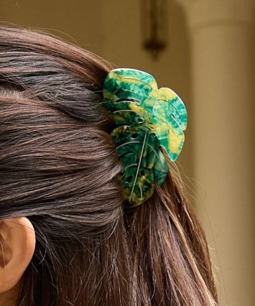 【マウナロア】モンステラヘアクリップ