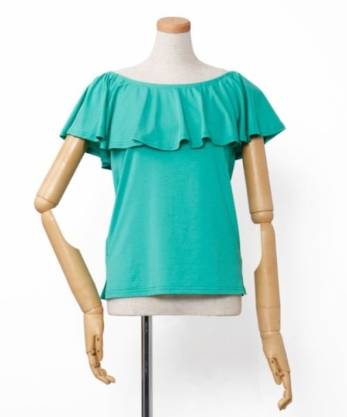 【マウナロア】ストレッチフリルトップス