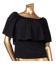 【マウナロア】ワイドフリルシャーリングブラウス