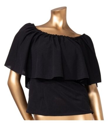 【マウナロア】ワイドフリルシャーリングブラウス