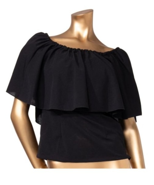 【マウナロア】ワイドフリルシャーリングブラウス